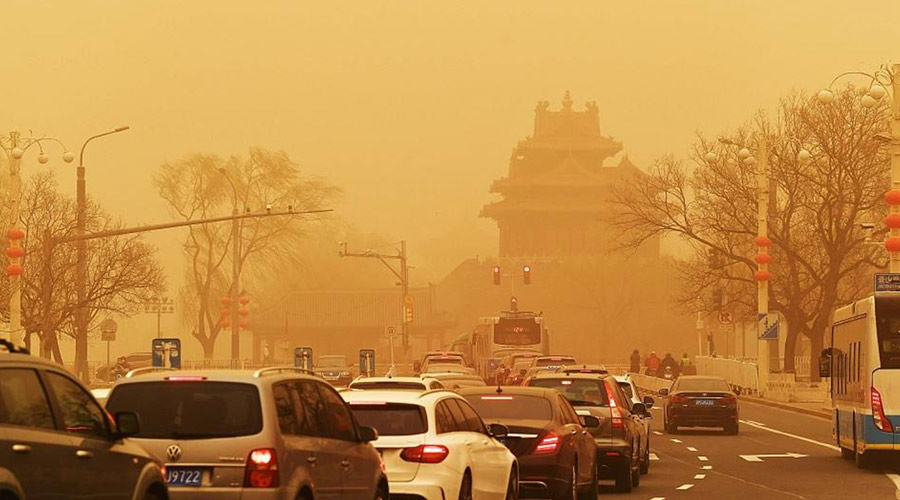 北方今年首場沙塵來襲！沙塵暴下衣服干衣機的干衣優(yōu)勢